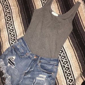 Highwaisted Denim Shorts